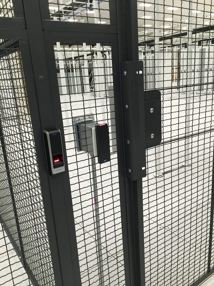 data center door with card reader
